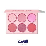 پالت رژگونه 6 رنگ شیگلم مدل Blushing Bouquet