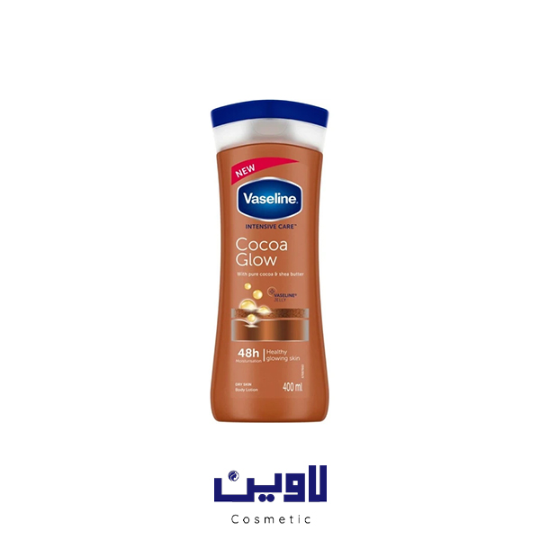 لوسیون بدن وازلین شکلاتی Cocoa Glow حجم ۴۰۰ میل