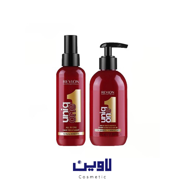 پک شامپو و اسپری مو 10 کاره یونیک وان رولون Revlon احیا کننده و درمان‌ کننده فوری مو  اصل 