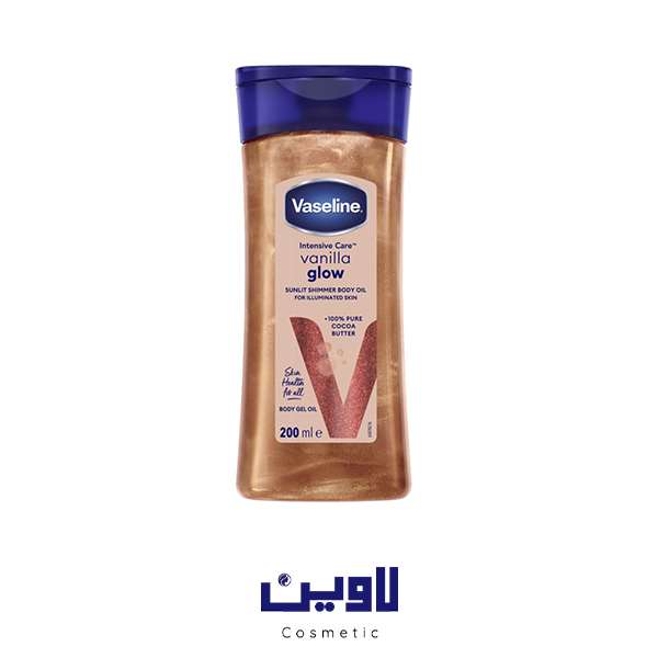 روغن بدن شاین دار وازلین سانلیت گلو
