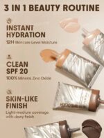 تینت صورت شیگلم حاوی SPF 20 رنگ شل SHELL مدل DEW & DONE حجم 30 میل [اصل] - Image 3